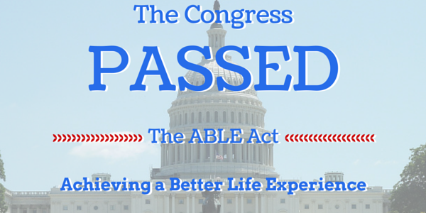The ABLE Act was passed